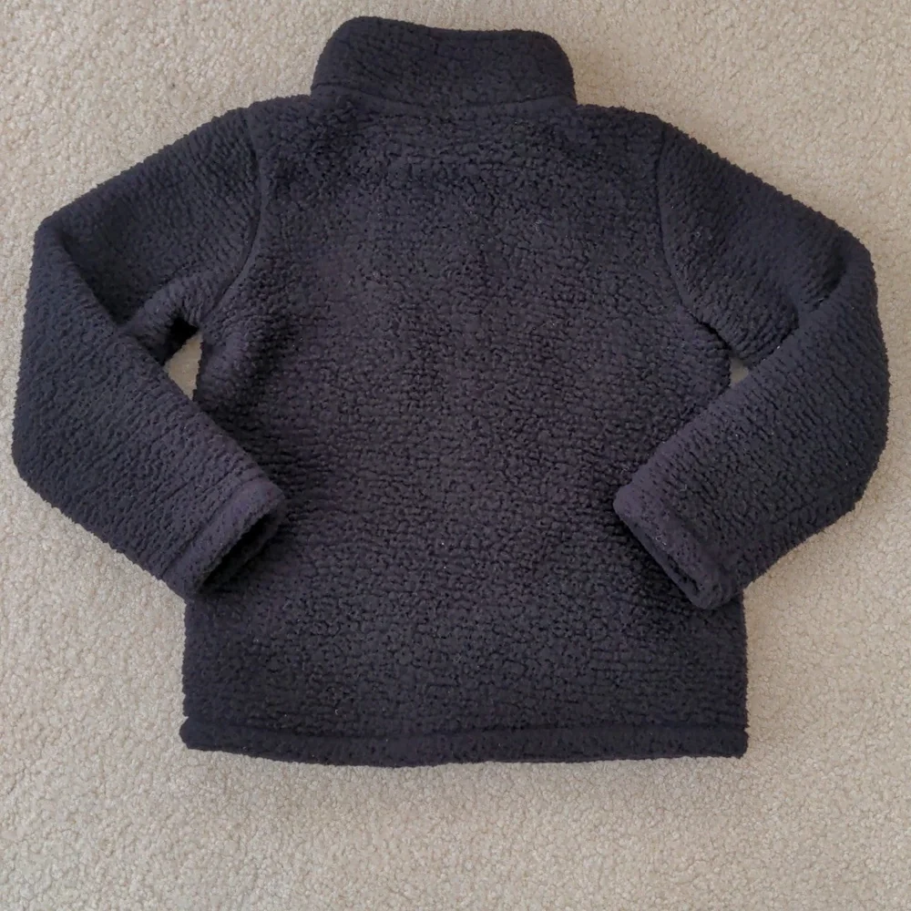 Toddler Unisex Lightweight Black Fleece Jacket